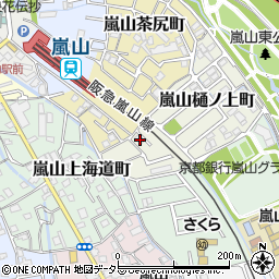 京都府京都市西京区嵐山樋ノ上町4-1周辺の地図