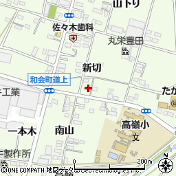 愛知県豊田市和会町新切23周辺の地図