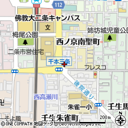ファミリーマート千本三条店周辺の地図