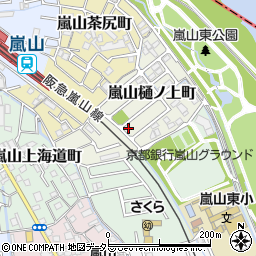 京都府京都市西京区嵐山樋ノ上町9-9周辺の地図