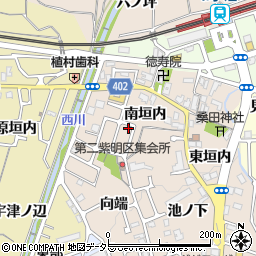 京都府亀岡市篠町馬堀（南垣内）周辺の地図