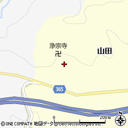 兵庫県佐用郡佐用町山田201周辺の地図