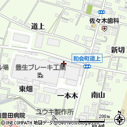 愛知県豊田市和会町（荒子）周辺の地図