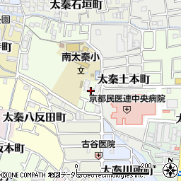 京都府警察官太秦待機宿舎周辺の地図