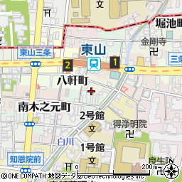 京都府京都市東山区土居之内町457周辺の地図