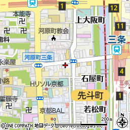 京都府京都市中京区中島町周辺の地図