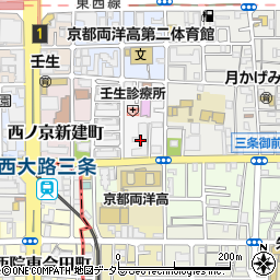京都府京都市中京区西ノ京北小路町15周辺の地図