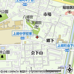 愛知県豊田市上郷町会下周辺の地図