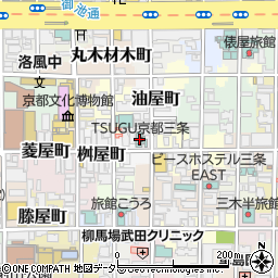 ＴＳＵＧＵ京都三条ＴＨＥ　ＳＨＡＲＥ　ＨＯＴＥＬＳ周辺の地図
