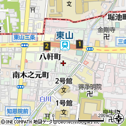 京都府京都市東山区土居之内町457-1周辺の地図