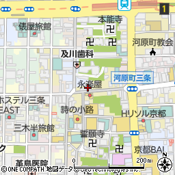 本家 田毎 三条本店周辺の地図