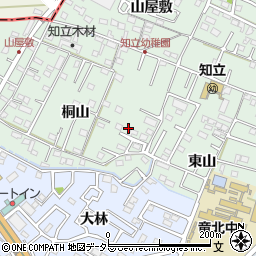 愛知県知立市山屋敷町周辺の地図