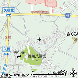 滋賀県草津市矢橋町1477周辺の地図