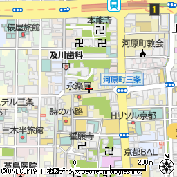 株式会社杉養蜂園　京都三条店周辺の地図