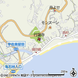 行蓮寺周辺の地図