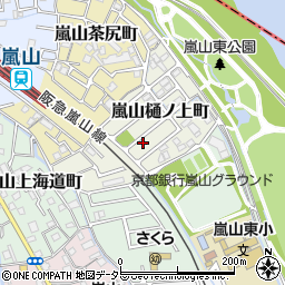 京都府京都市西京区嵐山樋ノ上町18-43周辺の地図