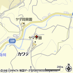 愛知県岡崎市駒立町カワテ周辺の地図