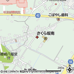 滋賀県草津市矢橋町183-6周辺の地図