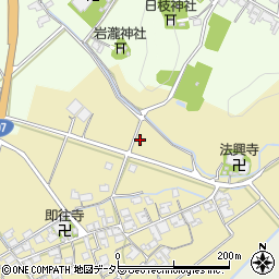 滋賀県蒲生郡日野町木津周辺の地図