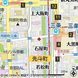 寿司と串とわたくし 京都三条大橋店周辺の地図