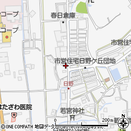 兵庫県西脇市日野町17-1周辺の地図