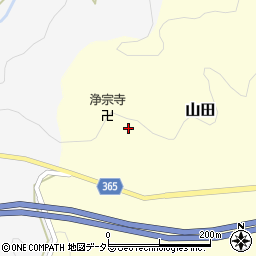 兵庫県佐用郡佐用町山田183周辺の地図