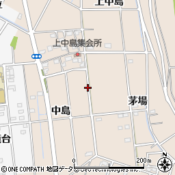 愛知県豊田市畝部東町中島周辺の地図