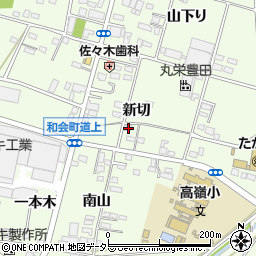 愛知県豊田市和会町新切24周辺の地図