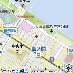 滋賀県大津市島の関12周辺の地図