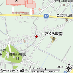 滋賀県草津市矢橋町1496周辺の地図