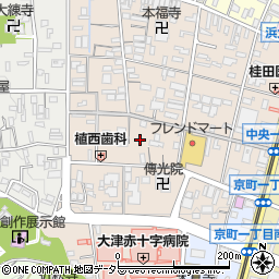 滋賀県大津市長等2丁目3周辺の地図