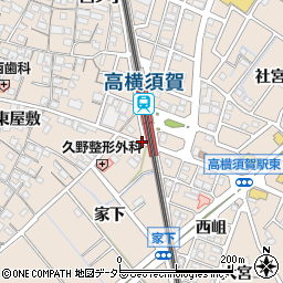 高横須賀駅前周辺の地図