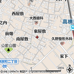 愛知県東海市高横須賀町東屋敷76周辺の地図