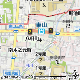 京都府京都市東山区土居之内町457-3周辺の地図