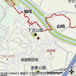 愛知県知立市牛田町下流周辺の地図