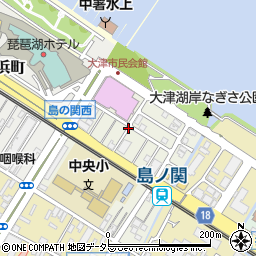 滋賀県大津市島の関周辺の地図