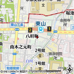 京都府京都市東山区土居之内町453周辺の地図