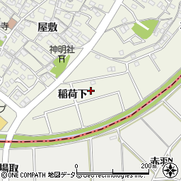 愛知県豊田市花園町稲荷下周辺の地図