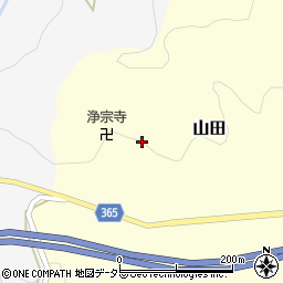 兵庫県佐用郡佐用町山田184周辺の地図