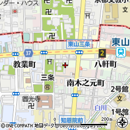京都府京都市東山区南西海子町周辺の地図