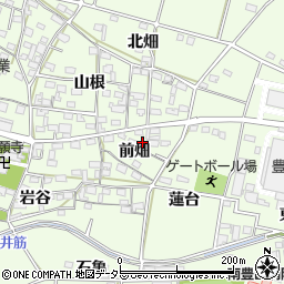 愛知県豊田市和会町前畑周辺の地図