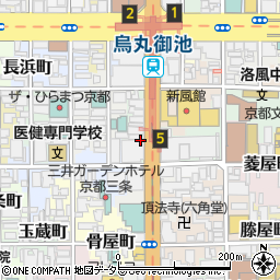 京都府京都市中京区場之町周辺の地図