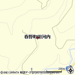 静岡県浜松市天竜区春野町田河内周辺の地図