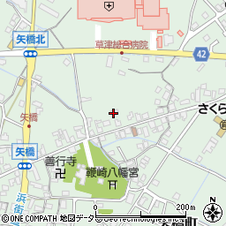 滋賀県草津市矢橋町1596周辺の地図