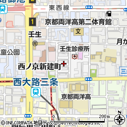 京都府京都市中京区西ノ京北小路町周辺の地図