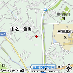 三重県四日市市山之一色町580周辺の地図
