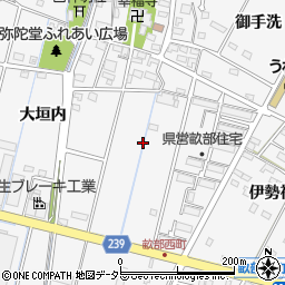 愛知県豊田市畝部西町周辺の地図