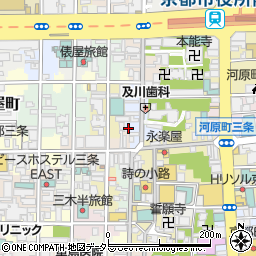 京都府京都市中京区天性寺前町周辺の地図