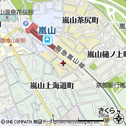 京都府京都市西京区嵐山茶尻町5周辺の地図