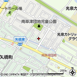 滋賀県草津市矢橋町10-27周辺の地図